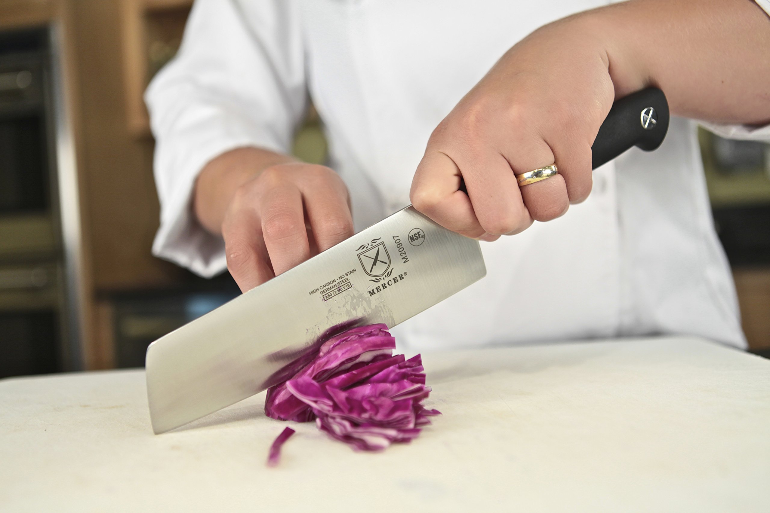 Amazon.com: Mercer Culinary M20907 Genesis 7-Inch Nakiri Vegetable